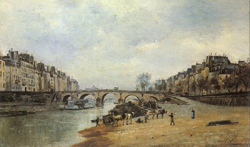 Lepine, Stanislas Quais of the Seine oil painting image